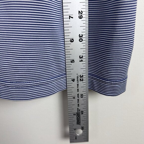 F&G Tech‎ Fairway & Greene Golf Polo Shirt Men's Large Golf Blue Striped - Picture 10 of 10
